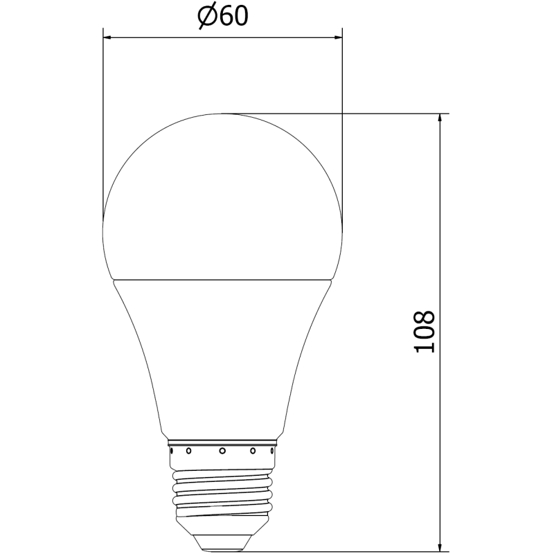 Mexen Nova 10x LED Bulb E27, A60, 9W, Warm - 3000K, 945 lm - L100-E27-0930-01x10