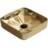 Mexen Elmira 41 x 41 cm countertop washbasin, gold - 22094150