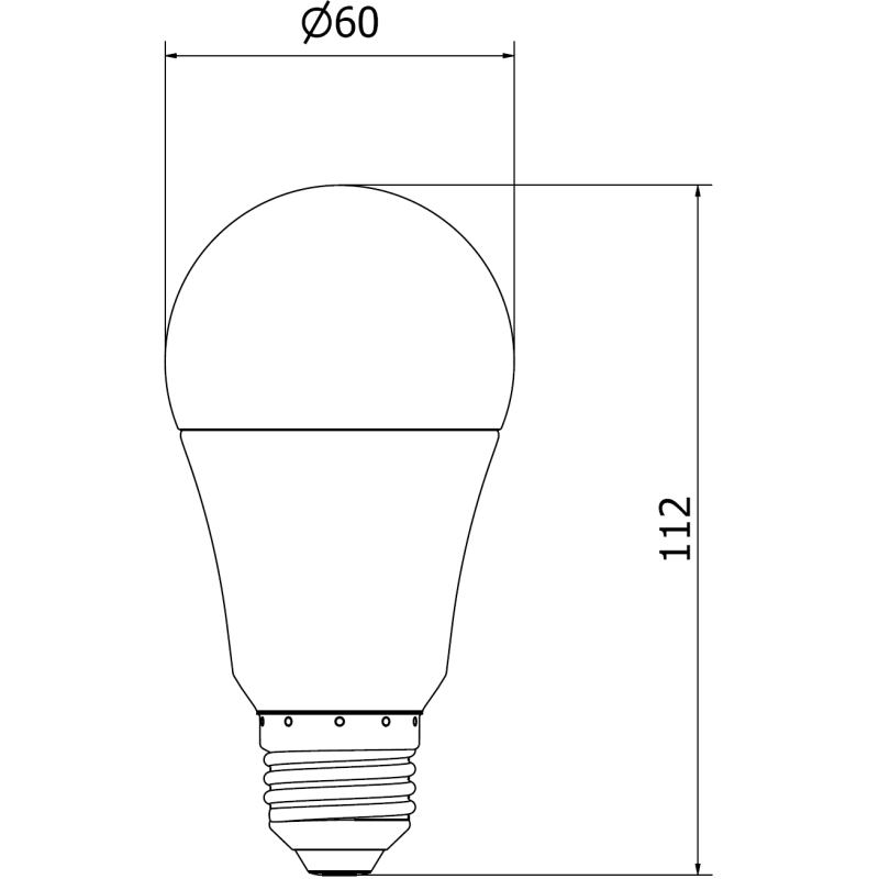 Mexen Nova 10x LED Bulb E27, A60, 12W, Neutral - 4000K, 1260 lm - L100-E27-1240-01x10