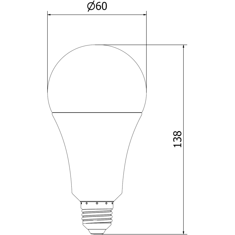 Mexen Nova 10x LED Bulb E27, A70, 18W, Neutral - 4000K, 1890 lm - L100-E27-1840-01x10