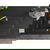 Mexen Cesar 1-compartment granite sink with a drip tray 775 x 470 mm, Black/Silver metalik - 6514771010-73