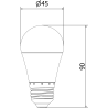 Mexen Nova 10x LED Bulb E27, G45, 9W, Cool - 6500K, 945 lm - L101-E27-0965-01x10