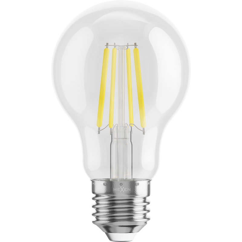 Mexen Vintis 3x LED Filament Bulb E27, A60, 6W, Neutral - 4000K, 720 lm, clear - L150-E27-0640-00x03