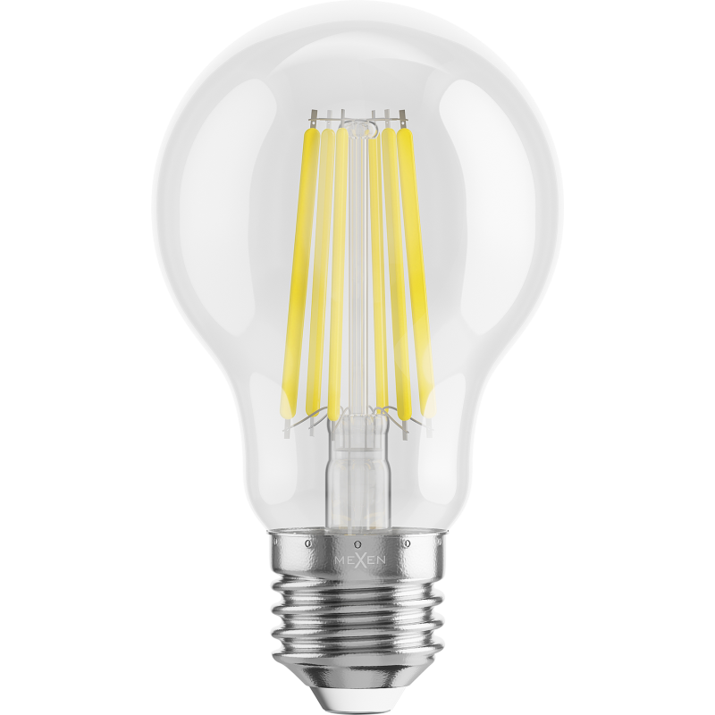 Mexen Vintis 3x LED Filament Bulb E27, A60, 12W, Neutral - 4000K, 1585 lm, clear - L150-E27-1240-00x03