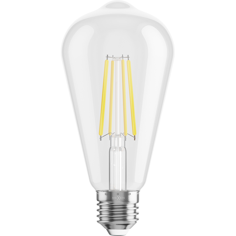 Mexen Vintis 6x Filament LED Bulb E27, ST64, 8W, Neutral - 4000K, 1055 lm, clear - L152-E27-0840-00x06