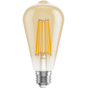 Mexen Vintis 10x LED Filament Bulb E27, ST64, 10W, Warm - 2700K, 910 lm, amber - L152-E27-1027-50x10