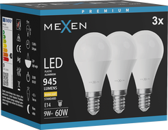 Mexen Nova 3x LED Bulb E14, G45, 9W, Warm - 3000K, 945 lm - L101-E14-0930-01x03