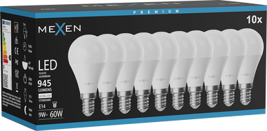 Mexen Nova 10x LED Bulb E14, G45, 9W, Neutral - 4000K, 945 lm - L101-E14-0940-01x10