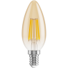 Mexen Vintis 10x Filament LED Bulb E14, C35, 6W, Warm - 2200K, 600 lm, amber - L154-E14-0622-50x10