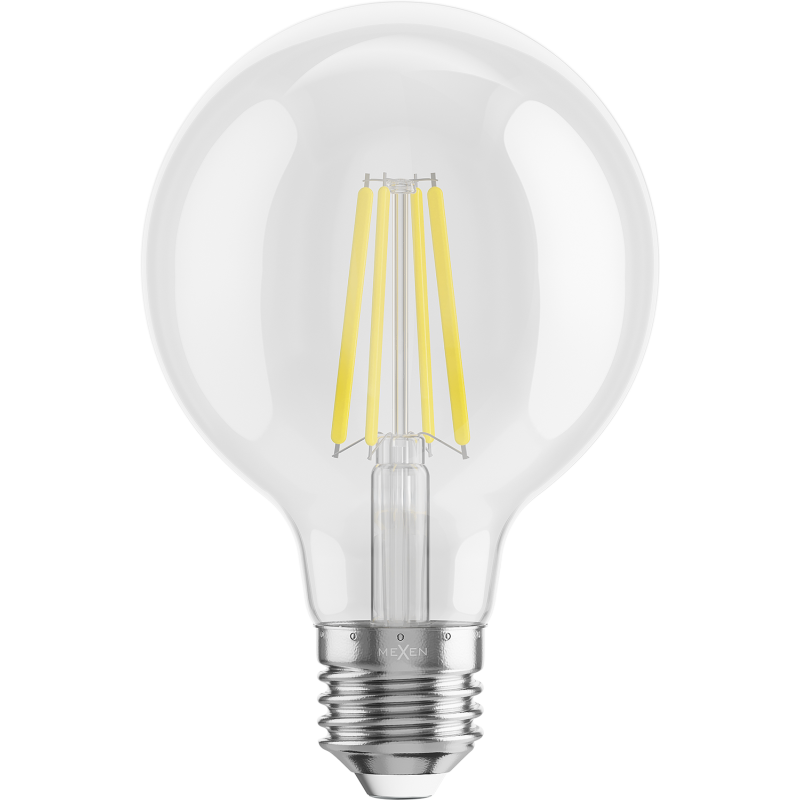 Mexen Vintis 3x Filament LED Bulb E27, G80, 8W, Neutral - 4000K, 1055 lm, clear - L155-E27-0840-00x03