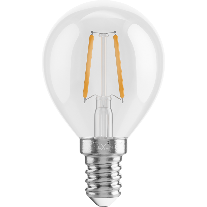 Mexen Vintis 3x LED Filament Bulb E14, G45, 2W, Warm - 2700K, 240 lm, clear - L156-E14-0227-00x03