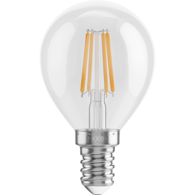 Mexen Vintis 3x LED Filament Bulb E14, G45, 4W, Warm - 2700K, 470 lm, clear - L156-E14-0427-00x03