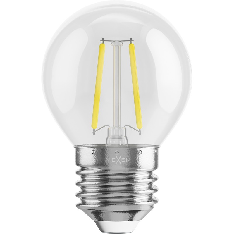 Mexen Vintis 3x Filament LED Bulb E27, G45, 2W, Neutral - 4000K, 240 lm, clear - L156-E27-0227-00x03 - L156-E27-0240-00x03