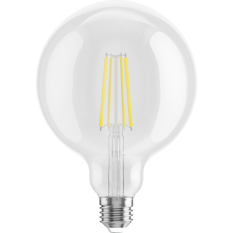 Mexen Vintis 3x LED filament bulb E27, G125, 8W, Neutral - 4000K, 1055 lm, clear - L158-E27-0840-00x03