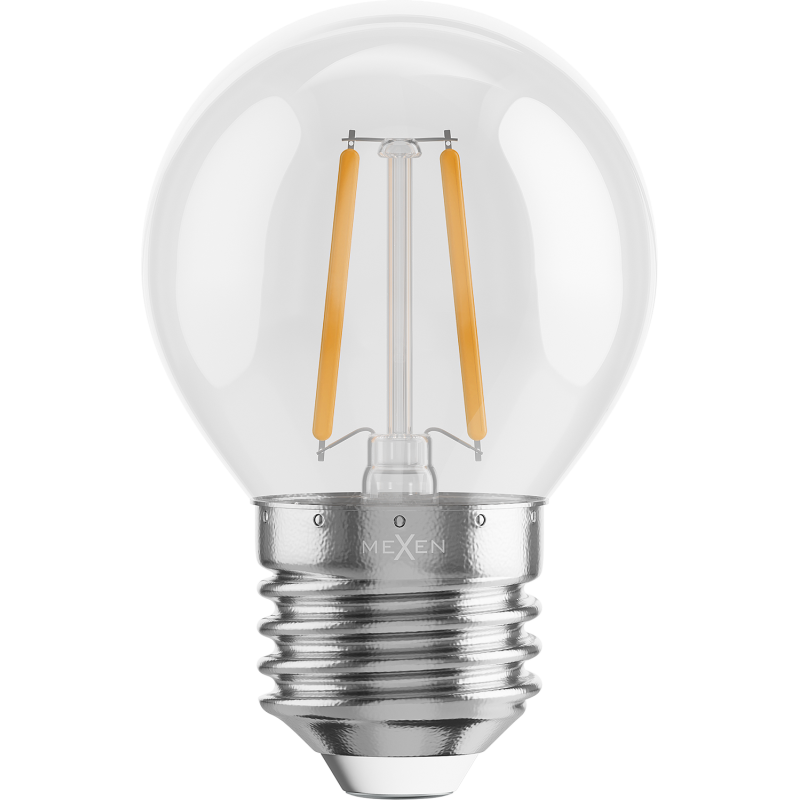 Mexen Vintis 6x LED Filament Bulb E27, G45, 2W, Warm - 2700K, 240 lm, clear - L156-E14-0227-00x06 - L156-E27-0227-00x06