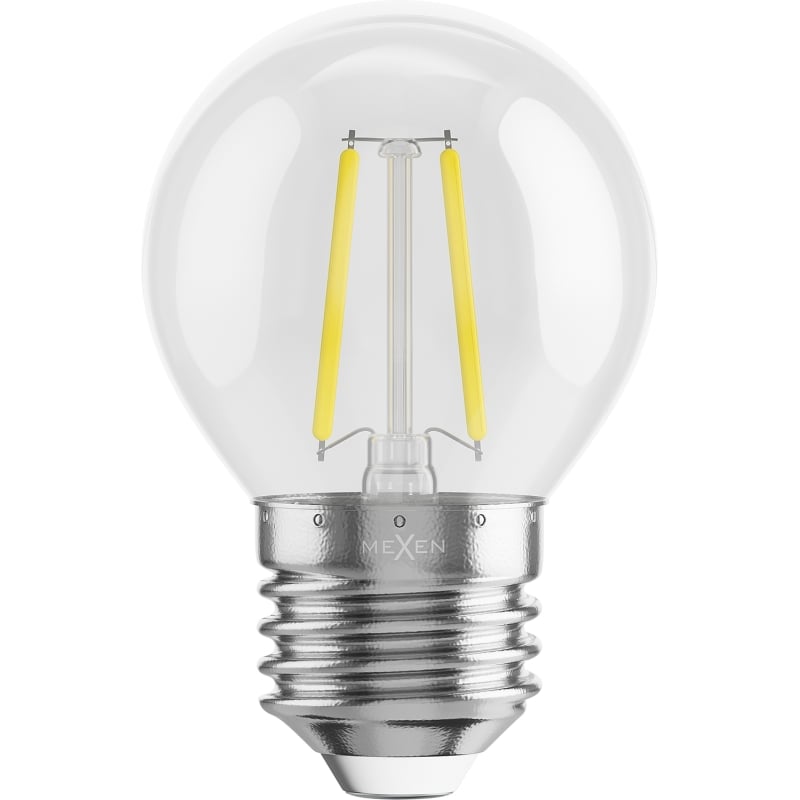 Mexen Vintis 6x LED Filament Bulb E27, G45, 2W, Neutral - 4000K, 240 lm, clear - L156-E27-0227-00x06 - L156-E27-0240-00x06