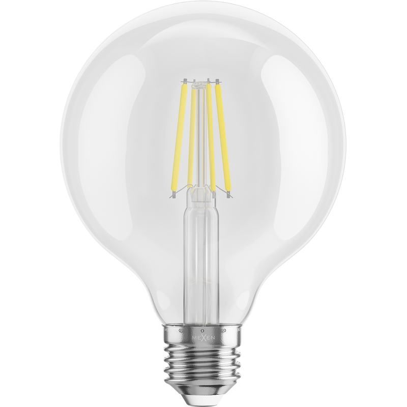 Mexen Vintis 10x LED Filament Bulb E27, G95, 6W, Neutral - 4000K, 720 lm, clear - L157-E27-0640-00x10
