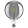 Mexen Vintis 6x LED filament bulb E27, G125, 6W, Warm - 2700K, 510 lm, smoke - L158-E27-0627-70x06