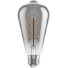 Mexen Vintis 3x LED filament bulb spiral E27, ST64, 4W, Warm - 2200K, 220 lm, smoke - L162-E27-0422-70x03