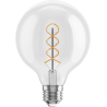 Mexen Vintis 3x LED Filament Bulb Spiral E27, G95, 6W, Warm - 2700K, 630 lm, Clear - L167-E27-0627-00x03