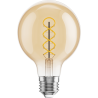 Mexen Vintis 6x Filament Spiral Bulb LED E27, G80, 2W, Warm - 2200K, 170 lm, amber - L165-E27-0222-50x06
