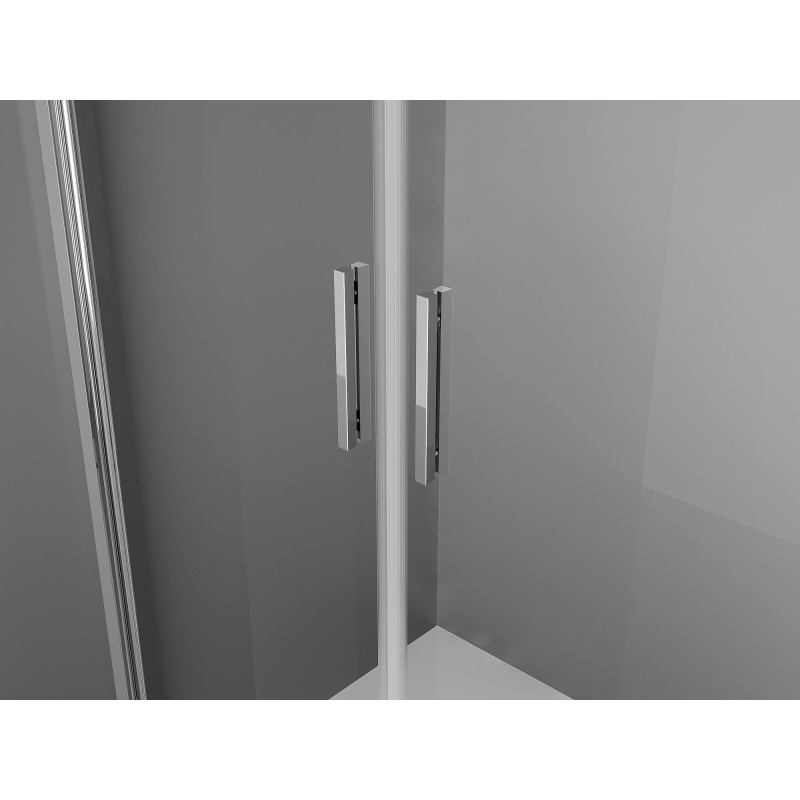 Mexen Exo-B Duo 3S 3-sided folding shower cabin 70 x 70 cm, transparent, chrome - 814-070-070-01-00-3S