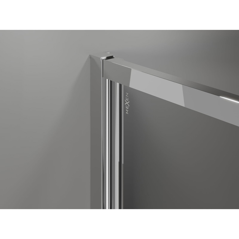 Mexen Exo-B Duo 3S 3-sided folding shower cabin 70 x 70 cm, transparent, chrome - 814-070-070-01-00-3S