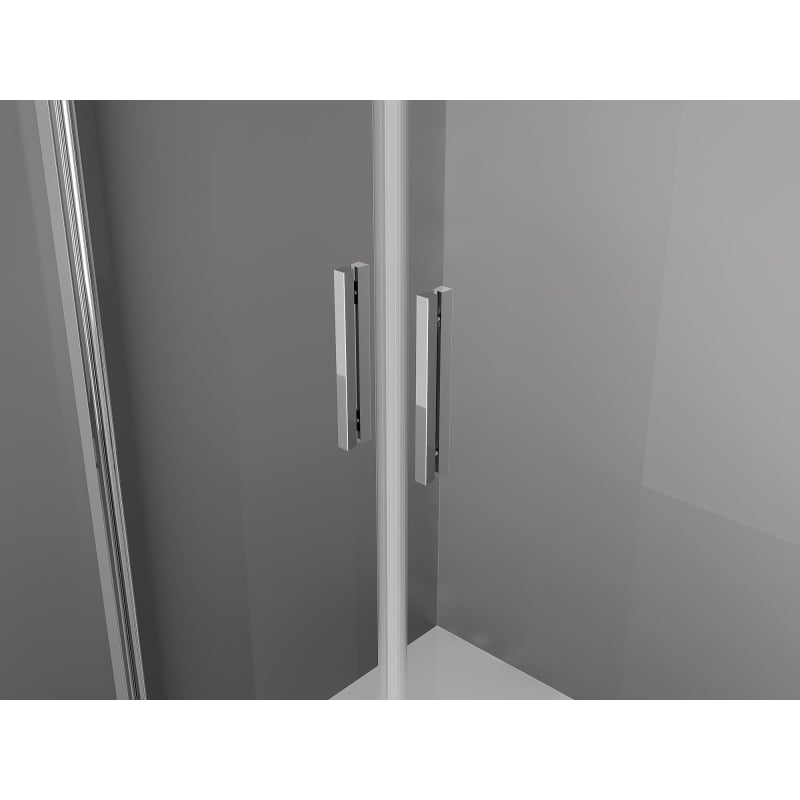 Mexen Exo-3S 3-sided swing shower cabin 100 x 70 cm, transparent, chrome - 814-100-070-01-00-3S