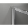 Mexen Exo-B Duo 3S 3-wall pivot shower cabin 100 x 80 cm, transparent, chrome - 814-100-080-01-00-3S