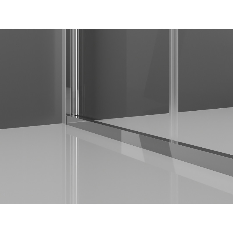 Mexen Exo-F 3S 3-wall folding shower enclosure 95 x 80 cm, transparent, chrome - 816-095-080-01-00-3S