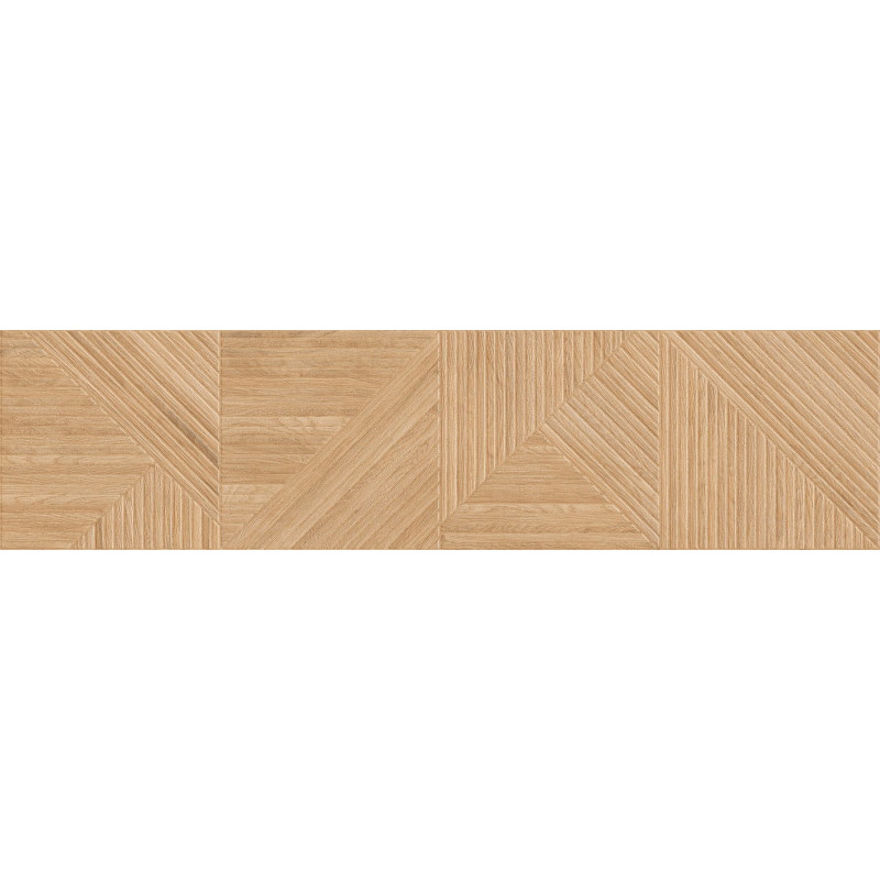 Mexen Ideal  Beige Glazed Rectified Porcelain Tile G1, Wood-like Wall Tile 120 x 30 cm, Matte - TL701-120-030-50
