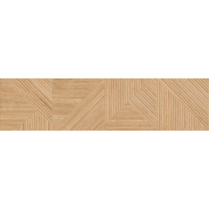 Mexen Ideal  Beige glazed rectified porcelain tile, wood-like floor and wall tile 120 x 30 cm, matte - TL701-120-030-50