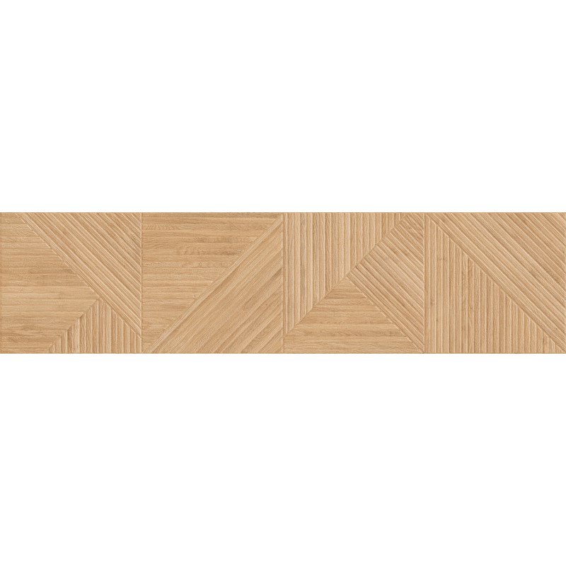 Mexen Ideal  Beige Glazed Rectified Porcelain Tile G1, Wood-like Wall Tile 120 x 30 cm, Matte - TL701-120-030-50
