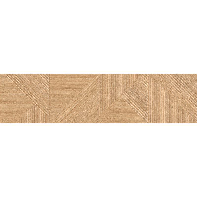 Mexen Ideal  Beige Glazed Rectified Porcelain Tile G1, Wood-like Wall Tile 120 x 30 cm, Matte - TL701-120-030-50