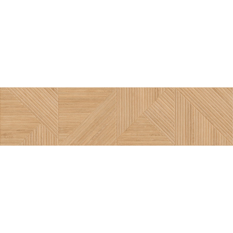 Mexen Ideal  Beige Glazed Rectified Porcelain Tile G1, Wood-like Wall Tile 120 x 30 cm, Matte - TL701-120-030-50