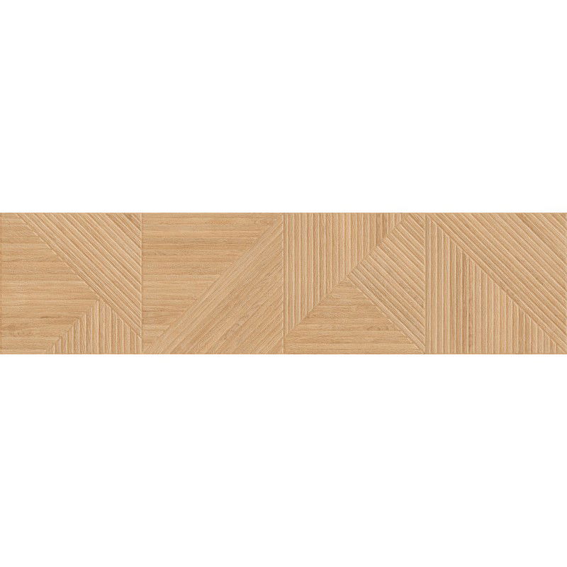 Mexen Ideal  Beige glazed rectified porcelain tile, wood-like floor and wall tile 120 x 30 cm, matte - TL701-120-030-50