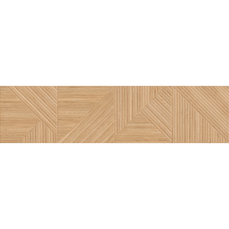 Mexen Ideal  Beige Glazed Rectified Porcelain Tile G1, Wood-like Wall Tile 120 x 30 cm, Matte - TL701-120-030-50