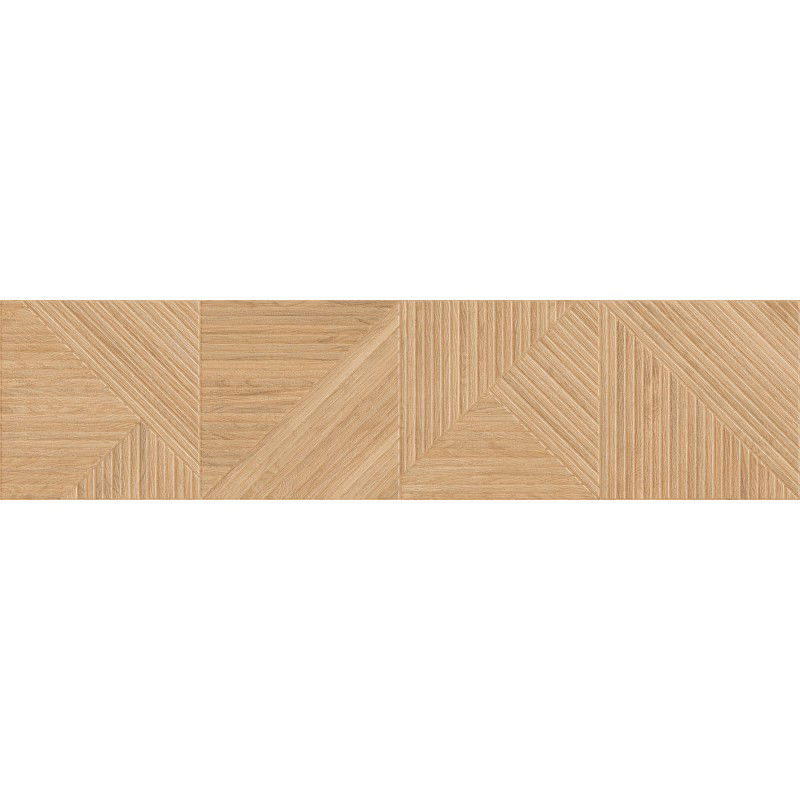Mexen Ideal  Beige glazed rectified porcelain tile, wood-like floor and wall tile 120 x 30 cm, matte - TL701-120-030-50