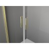 Mexen Exo-B Duo 3S 3-sided hinged shower cabin 110 x 75 cm, transparent, gold - 814-110-075-50-00-3S
