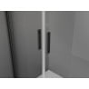 Mexen Exo-B Duo 3S 3-sided shower cabin with swing door 100 x 70 cm, transparent, black - 814-100-070-70-00-3S
