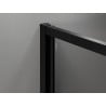 Mexen Exo-B Duo 3S 3-walled swing shower cabin 80 x 75 cm, transparent, black - 814-080-075-70-00-3S