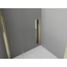 Mexen Exo-F 3S 3-wall folding shower cabin 120 x 75 cm, transparent, gold - 816-120-075-50-00-3S