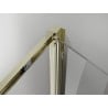 Mexen Exo-F 3S 3-sided folding shower cabin 90 x 80 cm, transparent, gold - 816-090-080-50-00-3S
