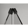 Mexen Exo-F 3S 3-sided Folding Shower Enclosure 70 x 80 cm, Transparent, Black - 816-070-080-70-00-3S