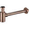 Mexen round washbasin half-siphon, antique copper - 79950-45
