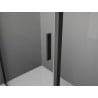 Mexen Exo-3S 3-wall shower cabin, hinged, 100 x 80 cm, transparent, black - 817-100-080-70-00-3S