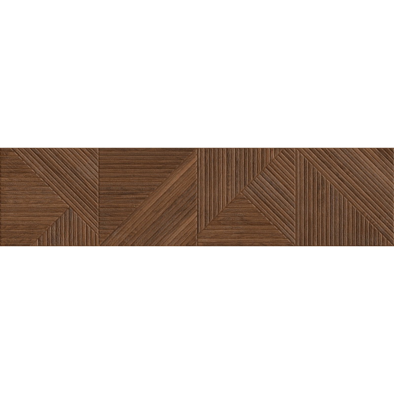 Mexen Ideal  Cherry glazed rectified porcelain stoneware G1, wood-like wall tile 120 x 30 cm, matte - TL701-120-030-51