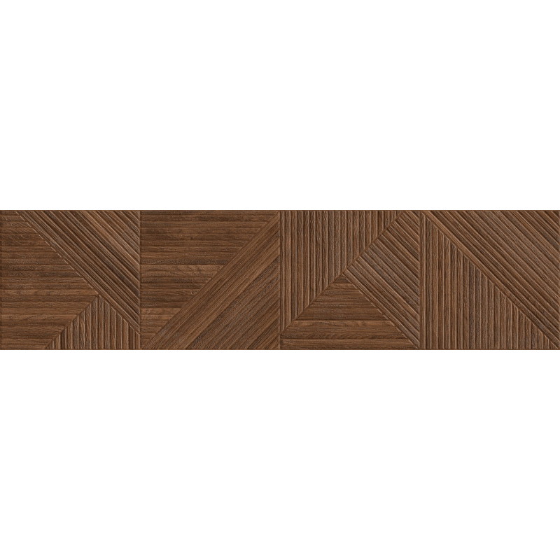 Mexen Ideal  Cherry glazed rectified porcelain stoneware G1, wood-like wall tile 120 x 30 cm, matte - TL701-120-030-51