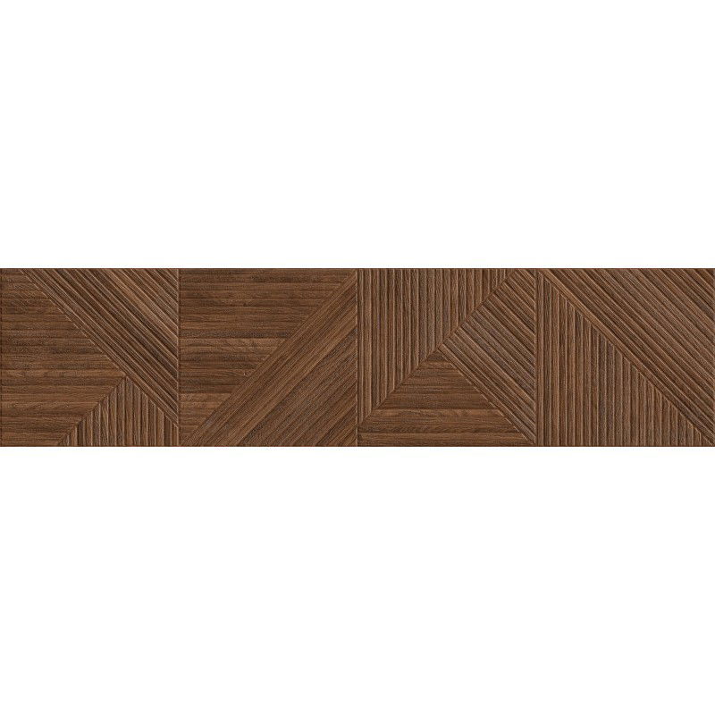 Mexen Ideal  Cherry glazed stoneware rectified G1, wood-like floor-wall tile 120 x 30 cm, matte - TL701-120-030-51