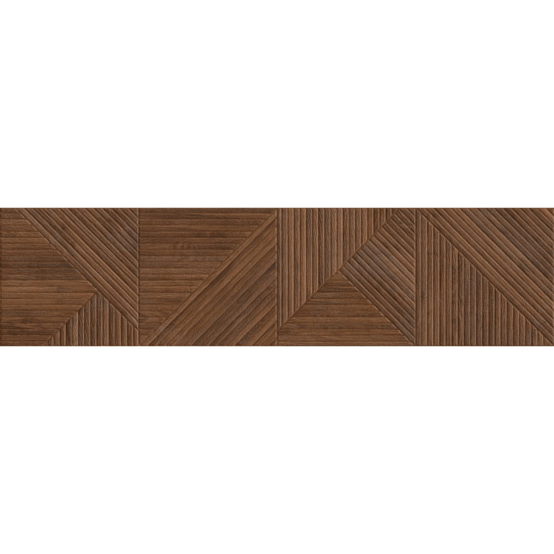 Mexen Ideal  Cherry glazed rectified porcelain stoneware G1, wood-like wall tile 120 x 30 cm, matte - TL701-120-030-51